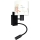 Brilagi - LED детска гъвкава стенна лампа BOBO 1xE27/25W/230V + LED/3W черна/бяла/с животински мотиви