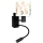 Brilagi - LED детска гъвкава стенна лампа BOBO 1xE27/25W/230V + LED/3W черна/бяла/с животински мотиви