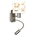 Brilagi - LED Детска гъвкава стенна лампа BOBO 1xE27/25W/230V + LED/3W матов хром/бял/меченца