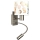 Brilagi - LED детска гъвкава стенна лампа BOBO 1xE27/25W/230V + LED/3W матов хром/бяла/с животински мотиви
