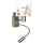 Brilagi - LED детска гъвкава стенна лампа BOBO 1xE27/25W/230V + LED/3W матов хром/бяла/с животински мотиви
