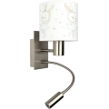 Brilagi - LED Детска гъвкава стенна лампа BOBO 1xE27/25W/230V + LED/3W матов хром/бяла/зайчета