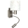 Brilagi - LED Детска гъвкава стенна лампа BOBO 1xE27/25W/230V + LED/3W матов хром/бяла/зайчета