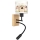 Brilagi - LED детска гъвкава стенна лампа BOBO WOOD 1xE27/25W/230V + LED/3W дъб/черен/бял/розов/феи
