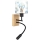 Brilagi - LED Детска гъвкава стенна лампа BOBO WOOD 1xE27/25W/230V + LED/3W дъб/черна/бяла/синя/мечета