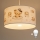 Brilagi - LED детски полилей на кабел BOBO 1xE27/60W/230V Ø 35 см бял/меченца