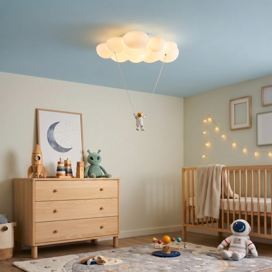 Brilagi - LED детски таванен плафон ASTRO LED/77W/230V бял