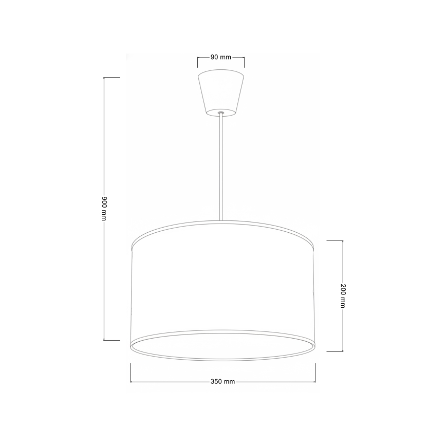 Brilagi - LED детски висящ полилей BOBO 1xE27/60W/230V, диаметър 35 см, бял с животински мотиви