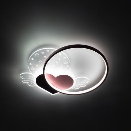 Brilagi - LED детско таванно осветително тяло LOVE LED/48W/230V 3000/4500/6000K розово