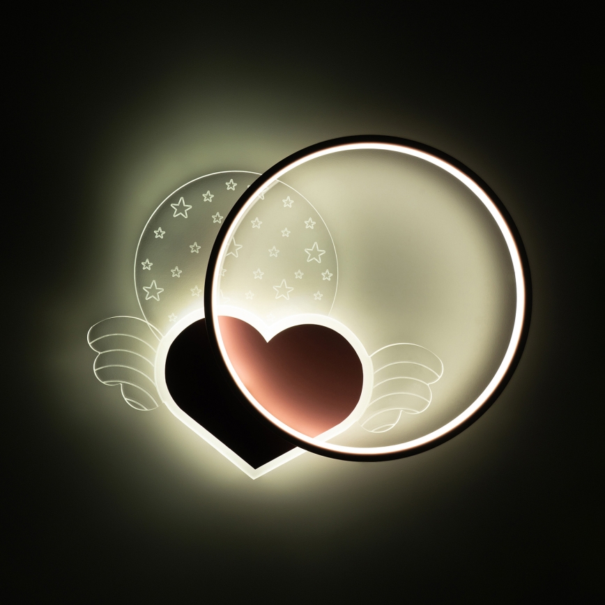 Brilagi - LED детско таванно осветително тяло LOVE LED/48W/230V 3000/4500/6000K розово