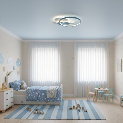 Brilagi - LED детско таванно осветително тяло LOVE LED/48W/230V 3000/4500/6000K синьо