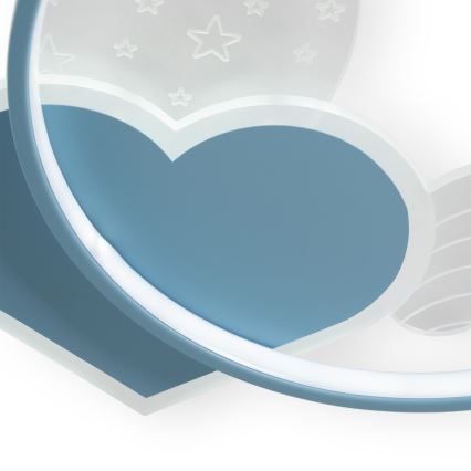 Brilagi - LED детско таванно осветително тяло LOVE LED/48W/230V 3000/4500/6000K синьо