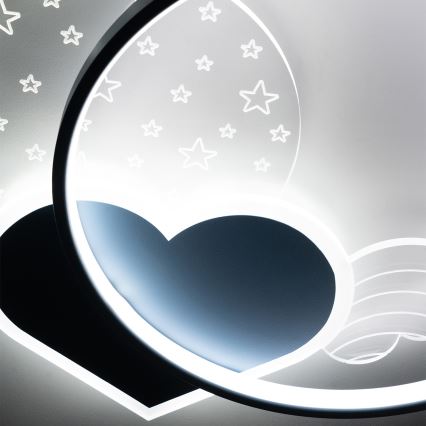 Brilagi - LED детско таванно осветително тяло LOVE LED/48W/230V 3000/4500/6000K синьо