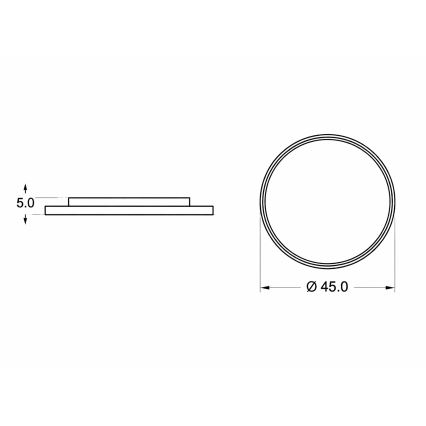 Brilagi - LED детско таванно осветително тяло PIGGY LED/70W/230V 3000/4500/6000K диам. 45 см