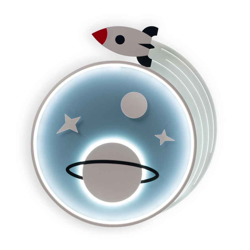 Brilagi - LED Детско таванно осветително тяло STARSHIP LED/64W/230V 3000/4500/6000K синьо