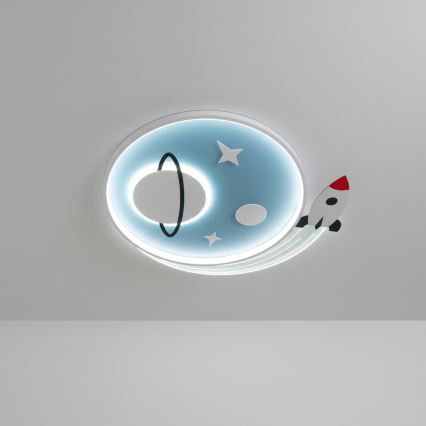 Brilagi - LED Детско таванно осветително тяло STARSHIP LED/64W/230V 3000/4500/6000K синьо