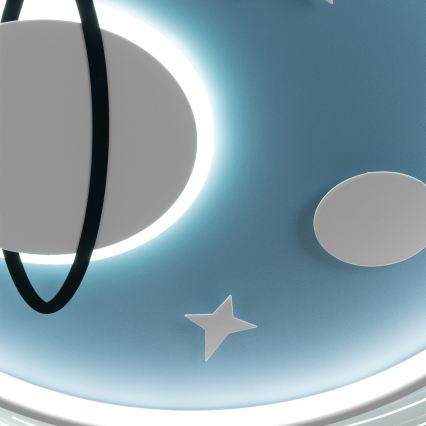 Brilagi - LED Детско таванно осветително тяло STARSHIP LED/64W/230V 3000/4500/6000K синьо