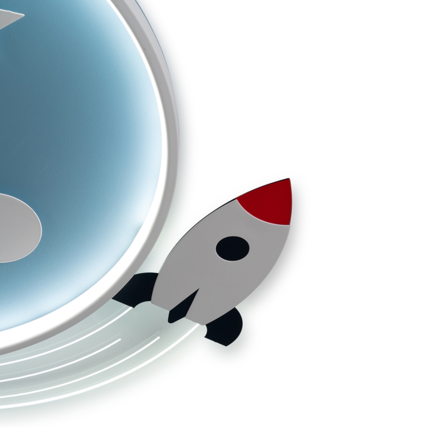 Brilagi - LED Детско таванно осветително тяло STARSHIP LED/64W/230V 3000/4500/6000K синьо