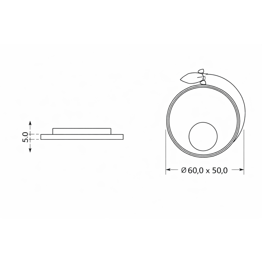 Brilagi - LED Детско таванно осветително тяло STARSHIP LED/64W/230V 3000/4500/6000K синьо