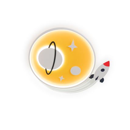 Brilagi - LED детско таванно осветително тяло STARSHIP LED/64W/230V 3000/4500/6000K жълто