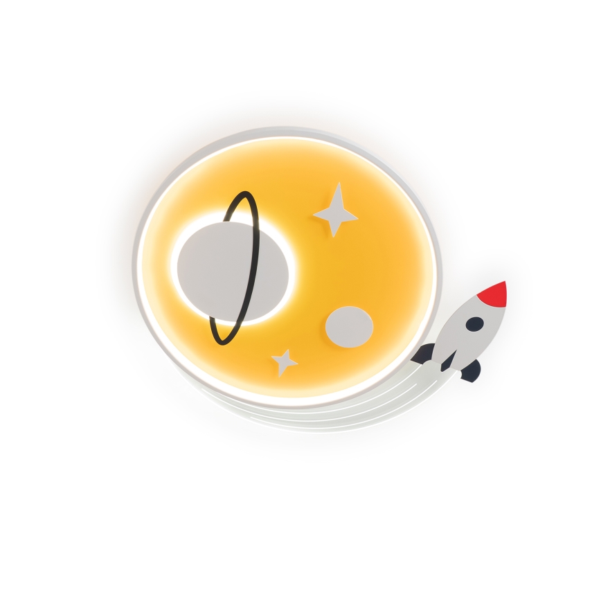 Brilagi - LED детско таванно осветително тяло STARSHIP LED/64W/230V 3000/4500/6000K жълто