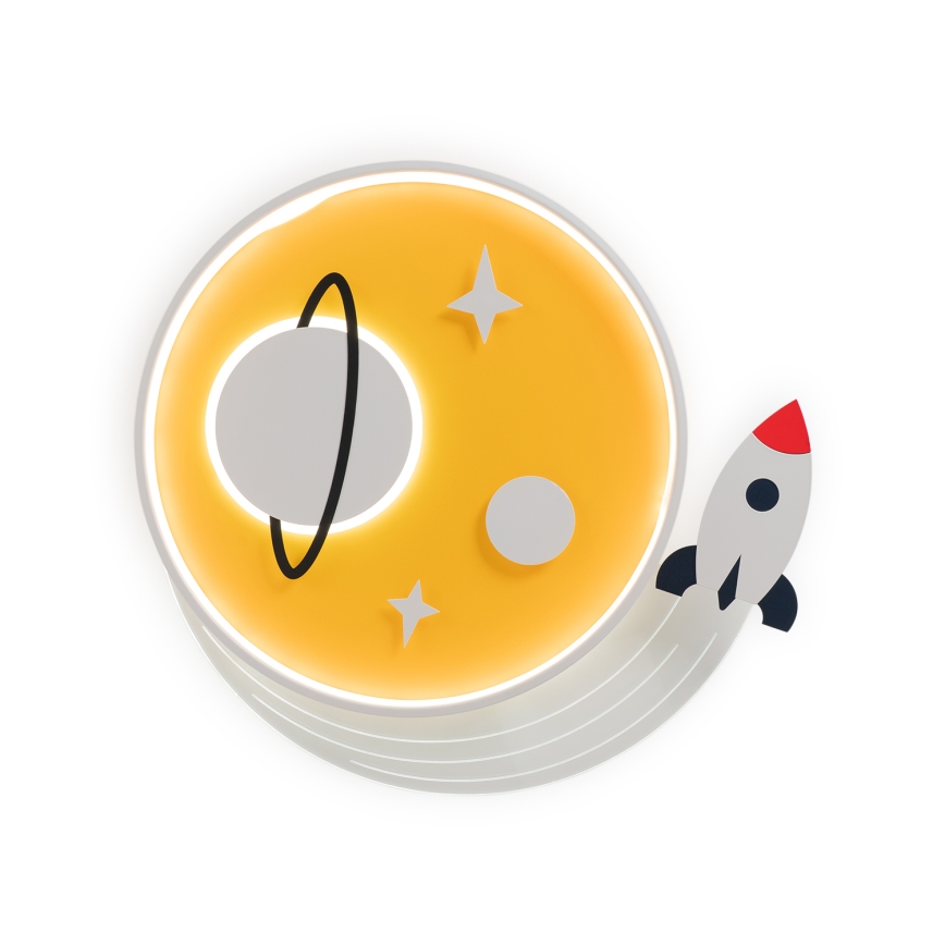 Brilagi - LED детско таванно осветително тяло STARSHIP LED/64W/230V 3000/4500/6000K жълто