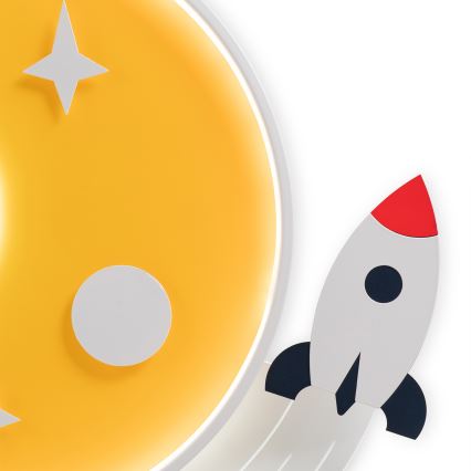 Brilagi - LED детско таванно осветително тяло STARSHIP LED/64W/230V 3000/4500/6000K жълто