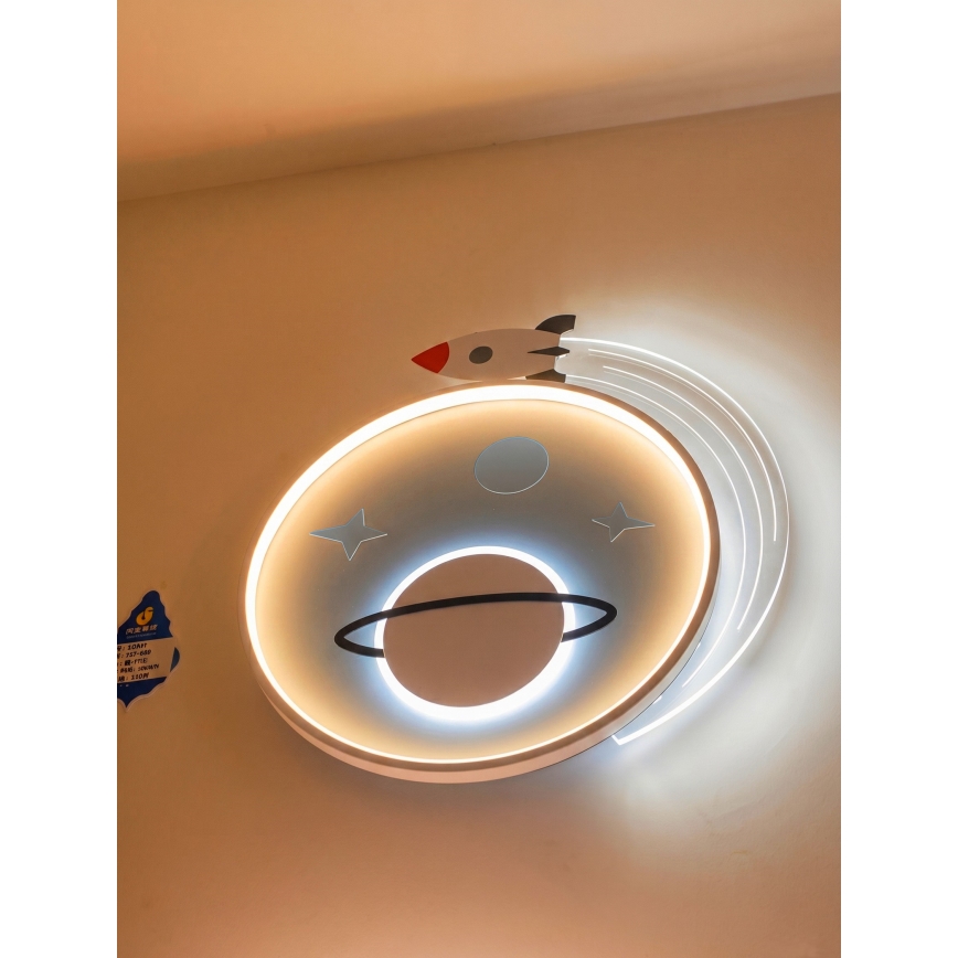 Brilagi -LED детско таванно осветително тяло STARSHIP LED/64W/230V 3000/4500K синьо