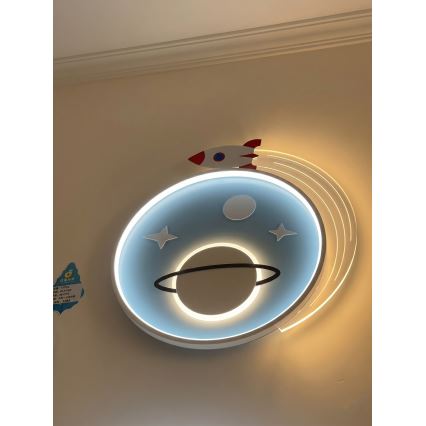 Brilagi -LED детско таванно осветително тяло STARSHIP LED/64W/230V 3000/4500K синьо