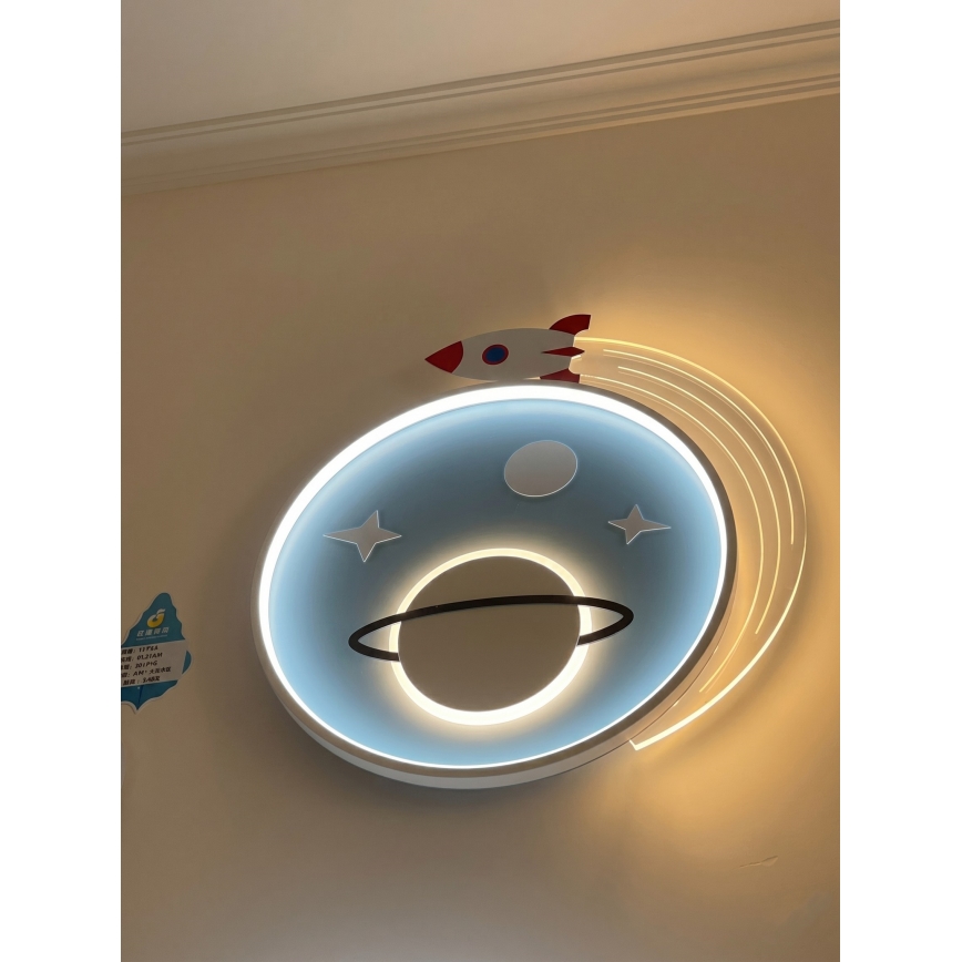 Brilagi -LED детско таванно осветително тяло STARSHIP LED/64W/230V 3000/4500K синьо
