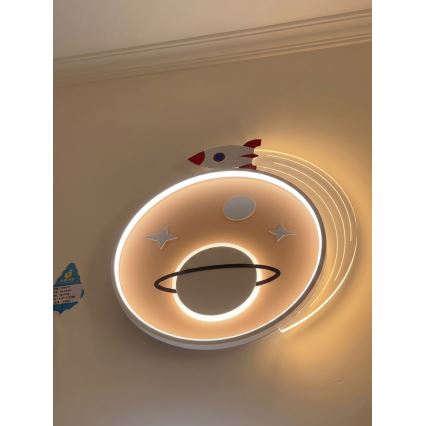 Brilagi -LED Детско таванно осветително тяло STARSHIP LED/64W/230V 3000/4500K жълто