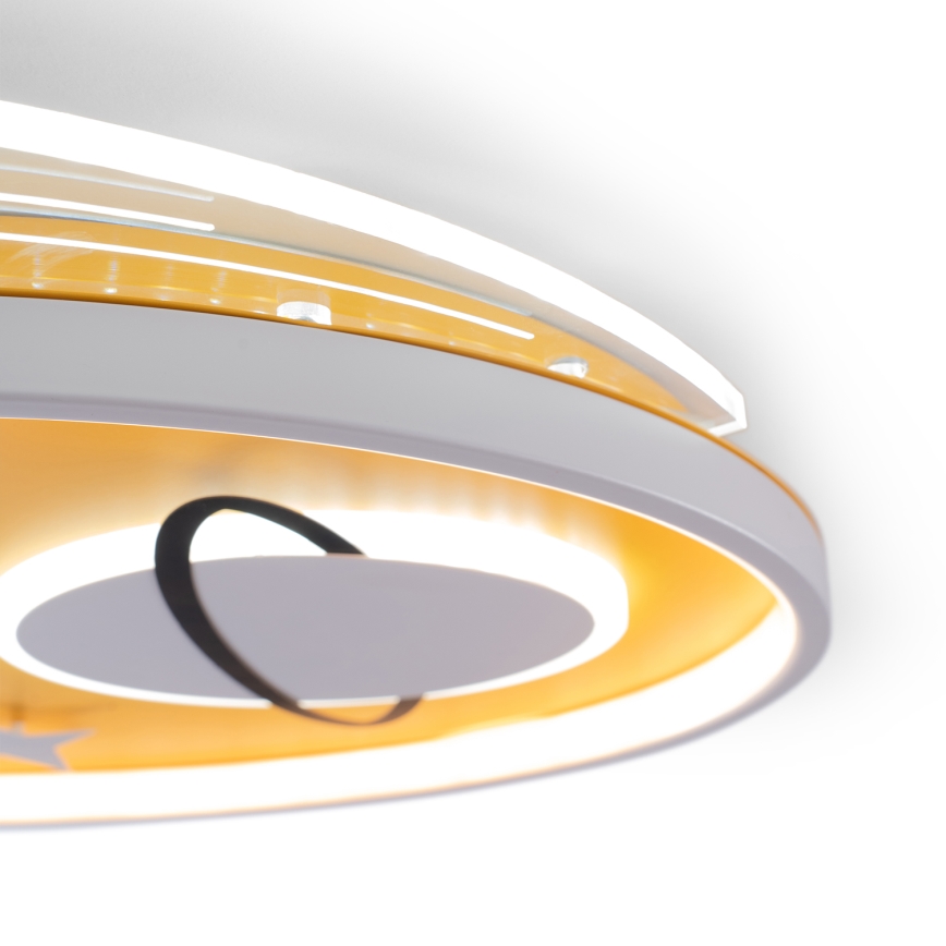 Brilagi -LED Детско таванно осветително тяло STARSHIP LED/64W/230V 3000/4500K жълто