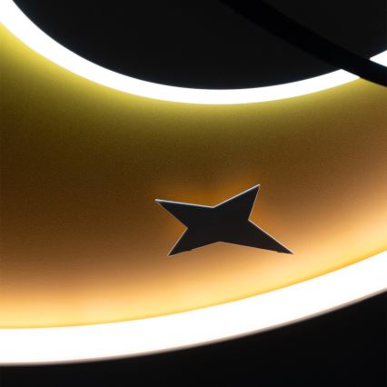 Brilagi -LED Детско таванно осветително тяло STARSHIP LED/64W/230V 3000/4500K жълто