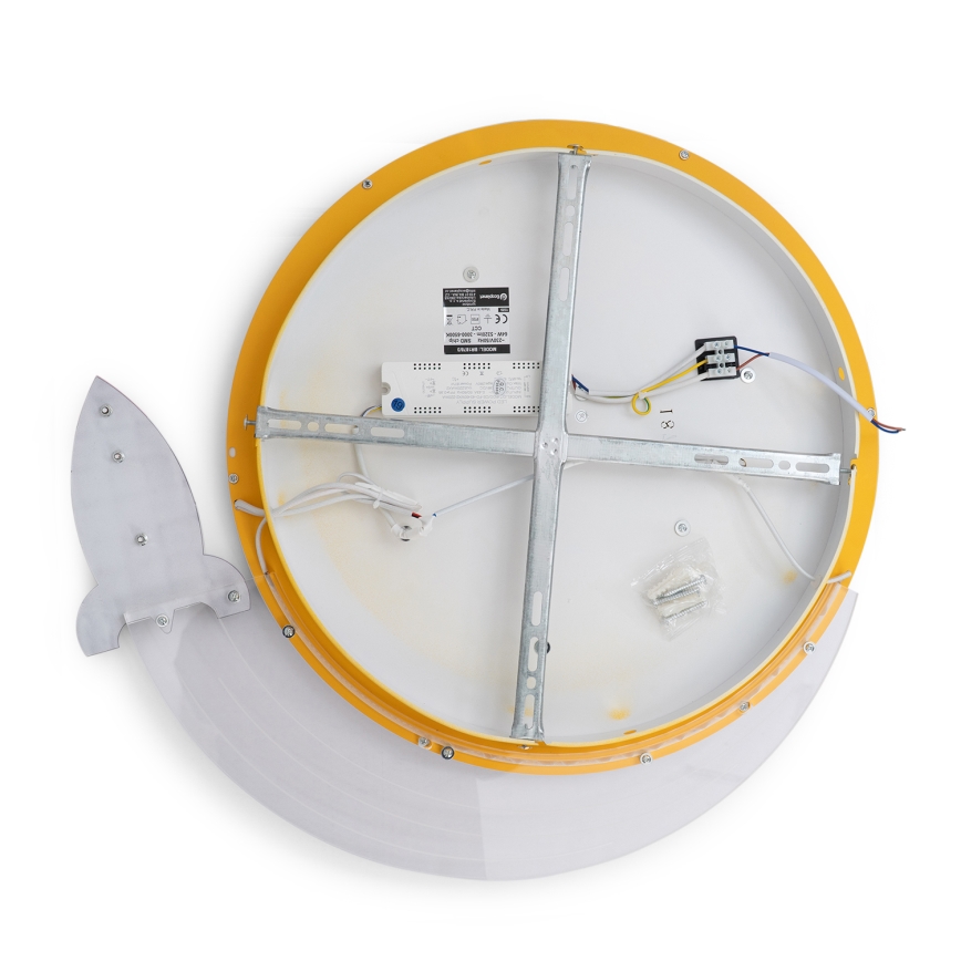 Brilagi -LED Детско таванно осветително тяло STARSHIP LED/64W/230V 3000/4500K жълто