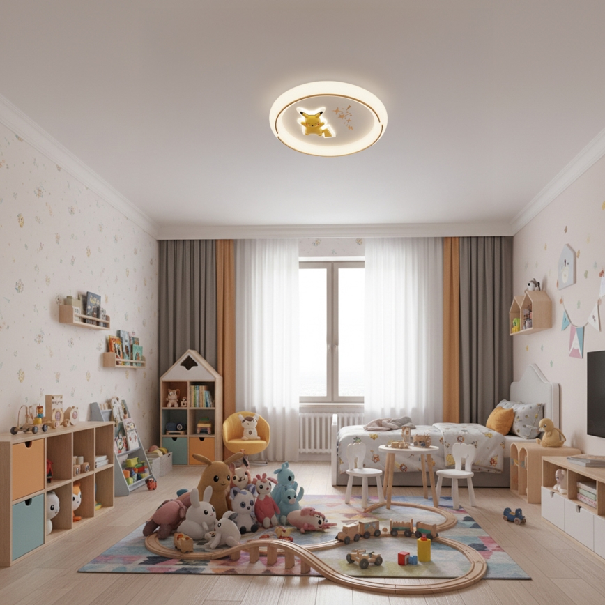 Brilagi - LED плафон за детска стая THUNDER LED/90W/230V 3000/4500/6000K Ø 50 cm