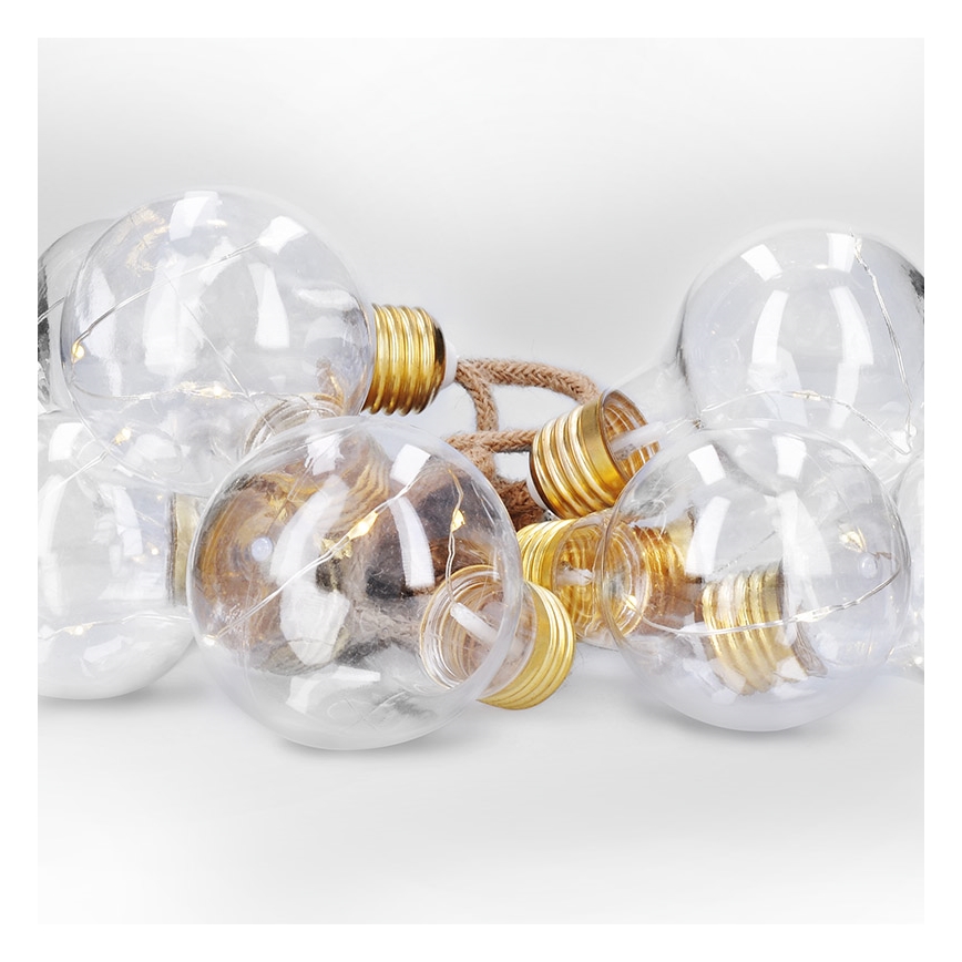 Brilagi - LED декоративен гирлянд 10xLED/3xAA 1,8m топла бяла светлина