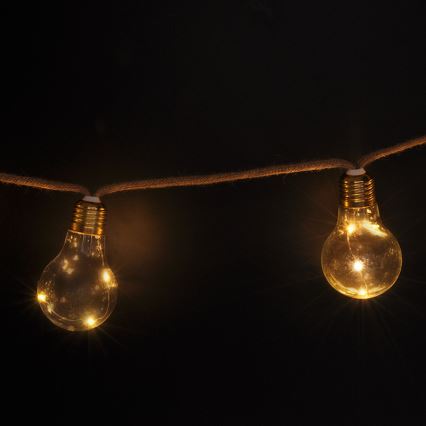 BRILAGI - LED декоративна гирлянда 10xLED/3xAA 1,8m топла бяла