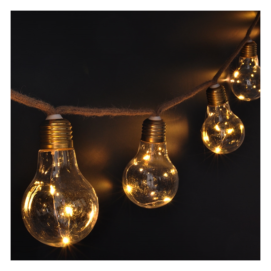 Brilagi - LED Декоративни лампички 10xLED/3xAA 1,8м топло бели