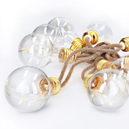 Brilagi - LED Декоративни лампички 10xLED/3xAA 1,8м топло бели