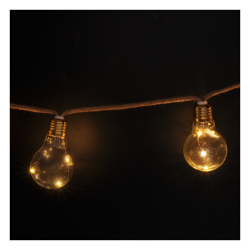 Brilagi - LED Декоративни лампички 10xLED/3xAA 1,8м топло бели