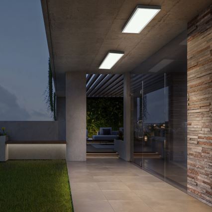 Brilagi - LED Димерна таванна лампа FRAME SMART LED/50W/230V 30x120 cm 3000-6000K IP44 бяла + дистанционно управление