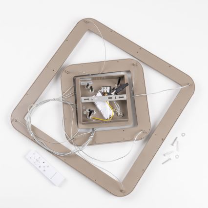 BRILAGI - LED полилей на кабел с възможност за димиране FALCON SLIM LED/78W/230V 3000-6500K 50x50 cm бежов + дистанционно управление
