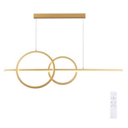 BRILAGI - LED Димируем полилей на кабел SIGNATURE LED/53W/230V 3000-6000K 120 cm златен + дистанционно управление