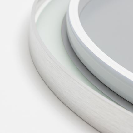 Brilagi - Димируемо LED огледало за баня с подгряване и подсветка ALU PRO LED/18W/230V, диаметър 60 см, 3000/4000/6500K, IP44, матов хром, CRI 90