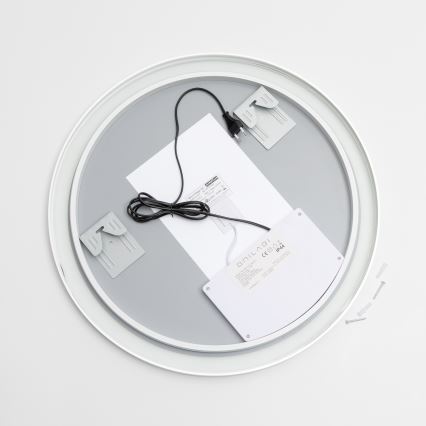 Brilagi - Димируемо LED огледало за баня с подгряване и подсветка ALU PRO LED/18W/230V, диаметър 60 см, 3000/4000/6500K, IP44, матов хром, CRI 90