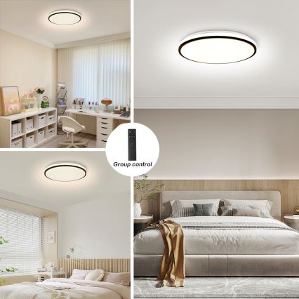 Brilagi - Димируемо LED таванно осветително тяло SMART LED/36W/230V Ø 48 cm 3000-6000K Wi-Fi Tuya Beacon + дистанционно управление