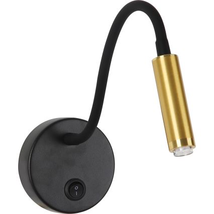 Brilagi - LED Димируем гъвкав стена лампа MAYA 1xG9/4W/230V черен/златист 2700-6500K Wi-Fi Tuya