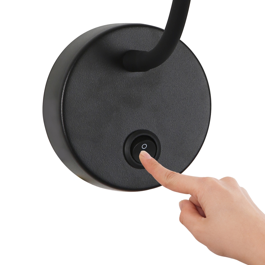 Brilagi - LED Димируем гъвкав стена лампа MAYA 1xG9/4W/230V черен/златист 2700-6500K Wi-Fi Tuya