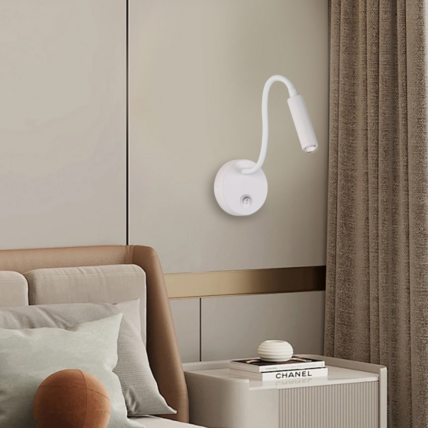 Brilagi - LED Димируем гъвкава стена лампа MAYA 1xG9/4W/230V бял 2700-6500K Wi-Fi Tuya