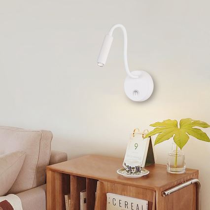 Brilagi - LED Димируем гъвкава стена лампа MAYA 1xG9/4W/230V бял 2700-6500K Wi-Fi Tuya